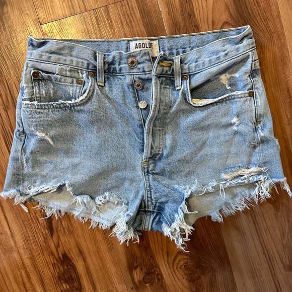 Agolde Parker denim shorts - Picture 1 of 1
